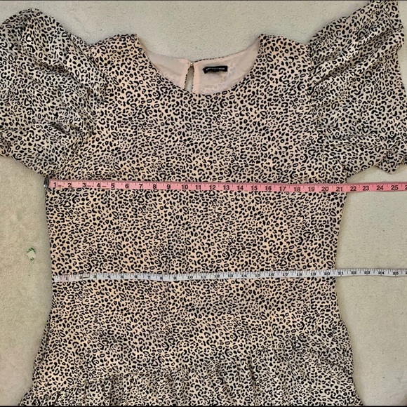 Dress Animal Cheetah Print XXL Cream Black NWT - Picture 14 of 16